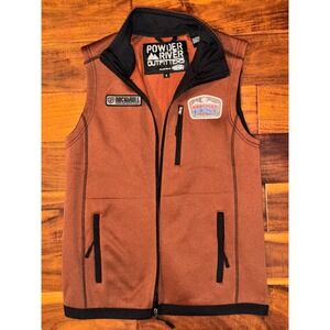 Powder River Outfitters Rock & Roll Denim Music Fest Vest  Sz S Sleeveless